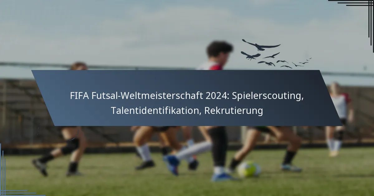 FIFA Futsal-Weltmeisterschaft 2024: Spielerscouting, Talentidentifikation, Rekrutierung