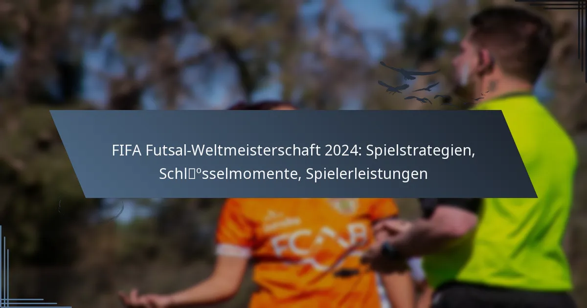 FIFA Futsal-Weltmeisterschaft 2024: Spielstrategien, Schlüsselmomente, Spielerleistungen