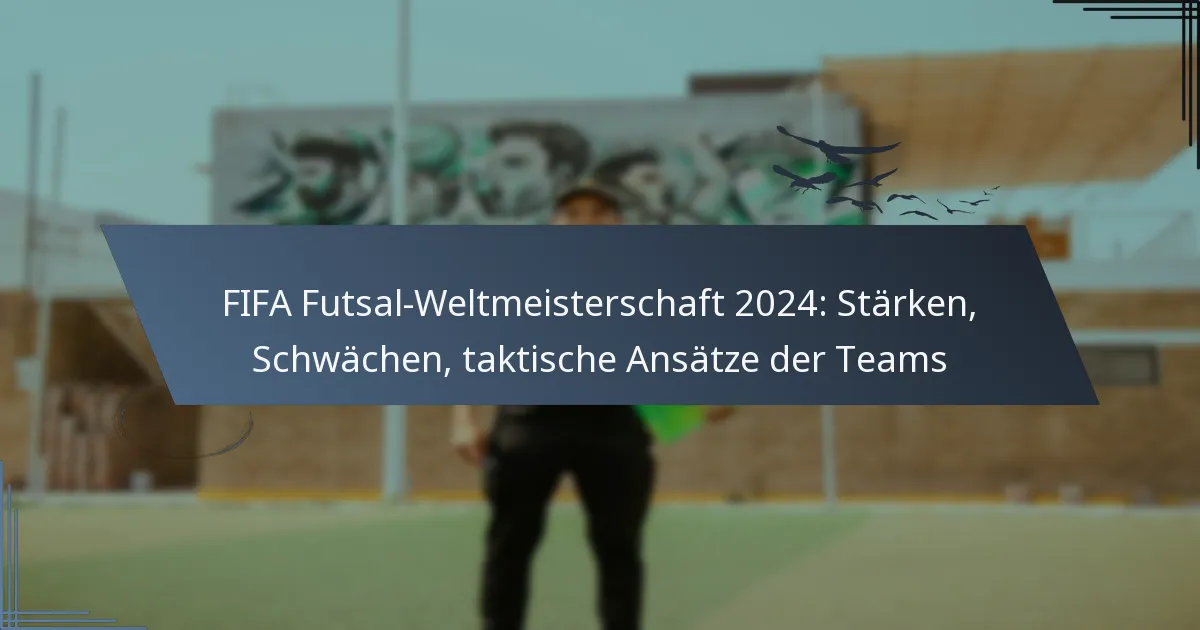 FIFA Futsal-Weltmeisterschaft 2024: Stärken, Schwächen, taktische Ansätze der Teams