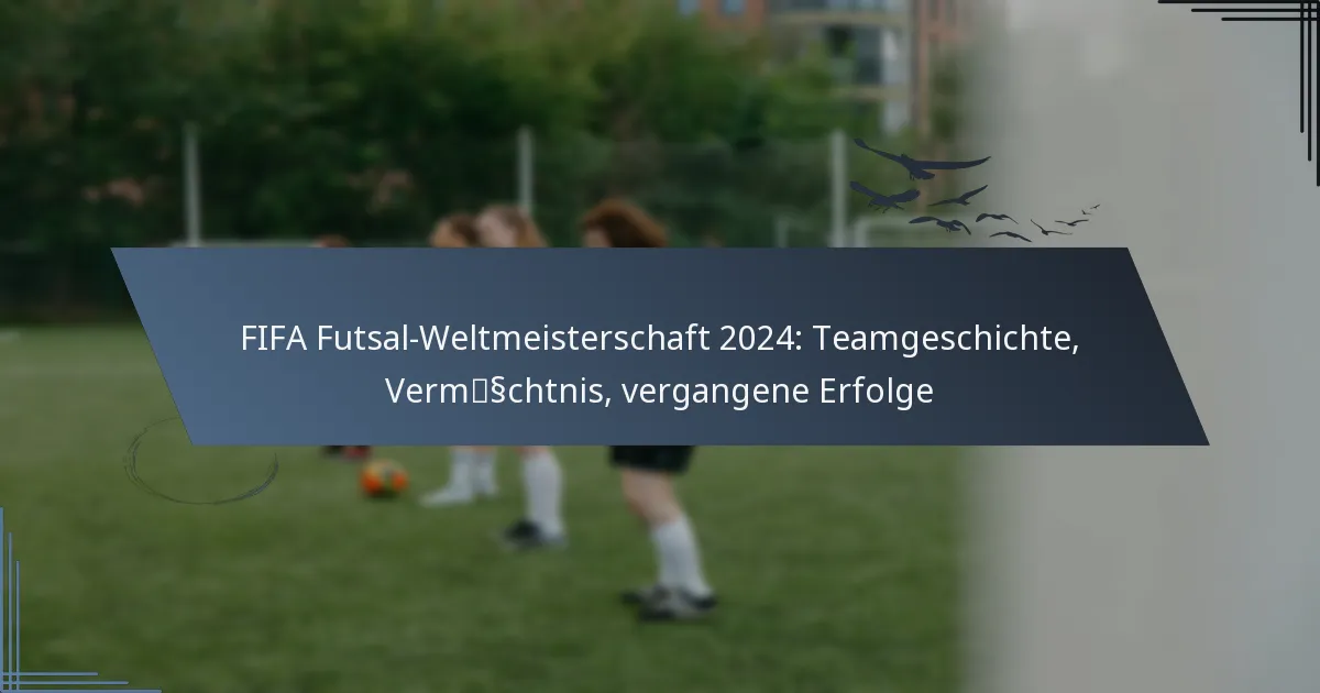FIFA Futsal-Weltmeisterschaft 2024: Teamgeschichte, Vermächtnis, vergangene Erfolge
