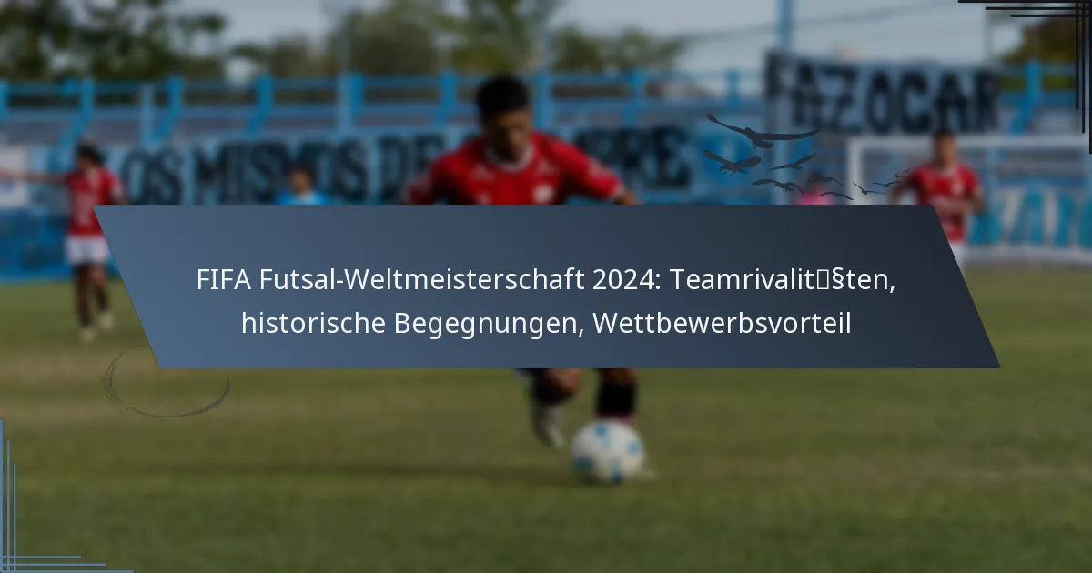 FIFA Futsal-Weltmeisterschaft 2024: Teamrivalitäten, historische Begegnungen, Wettbewerbsvorteil