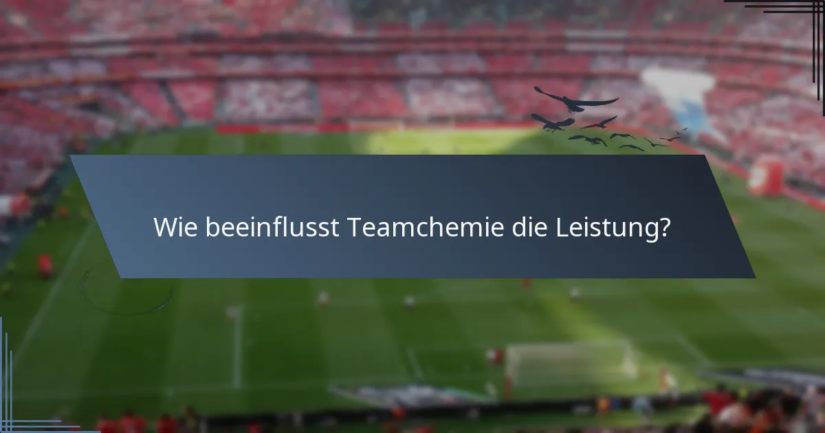 Wie beeinflusst Teamchemie die Leistung?