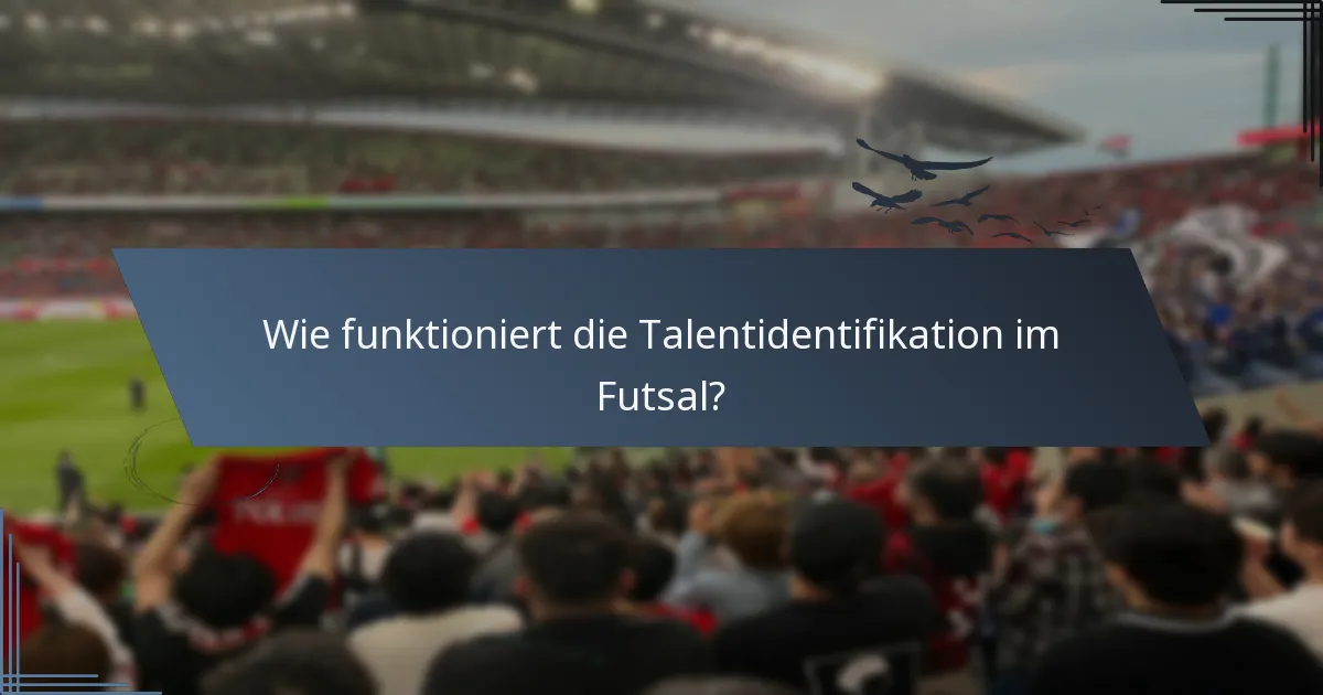 Wie funktioniert die Talentidentifikation im Futsal?